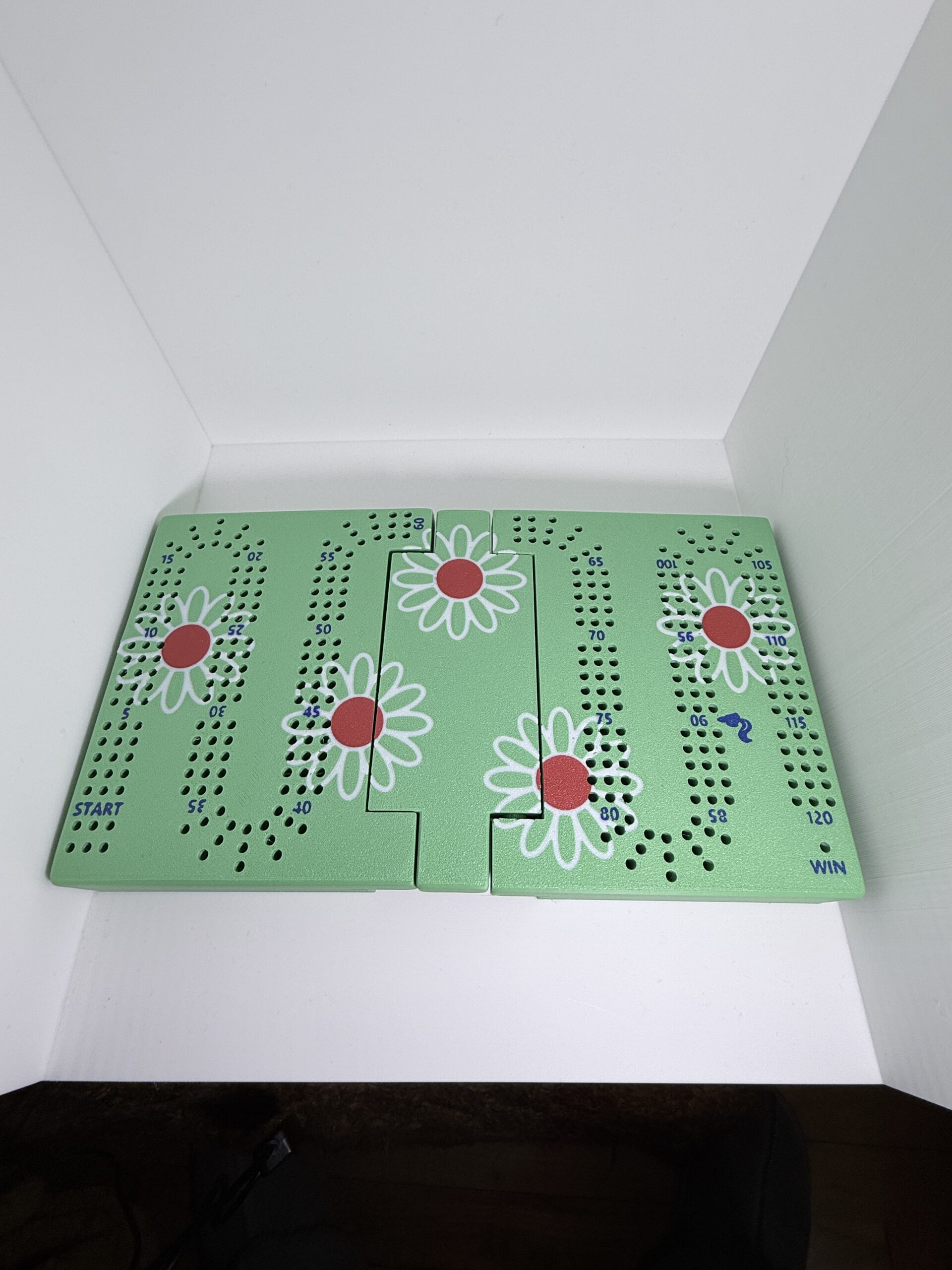 Homemade Travel Cribbage Board with Card and Peg Storage - Image 13