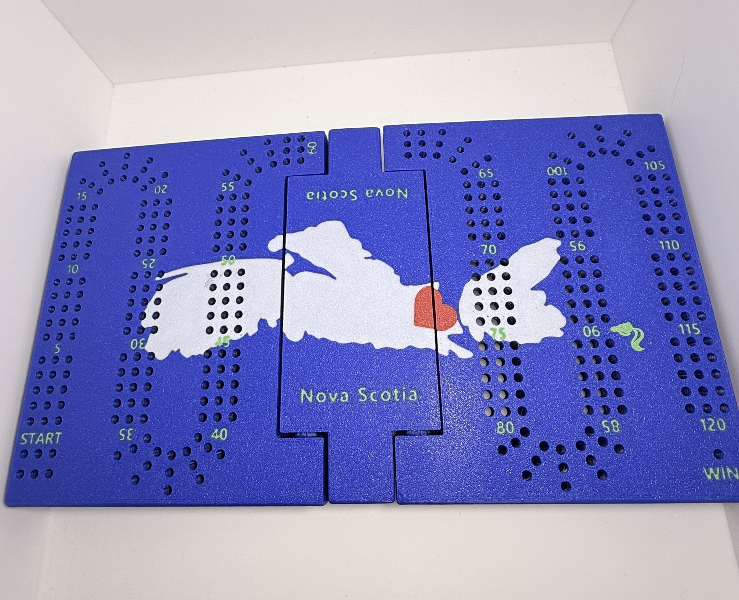 Homemade Travel Cribbage Board with Card and Peg Storage - Image 11