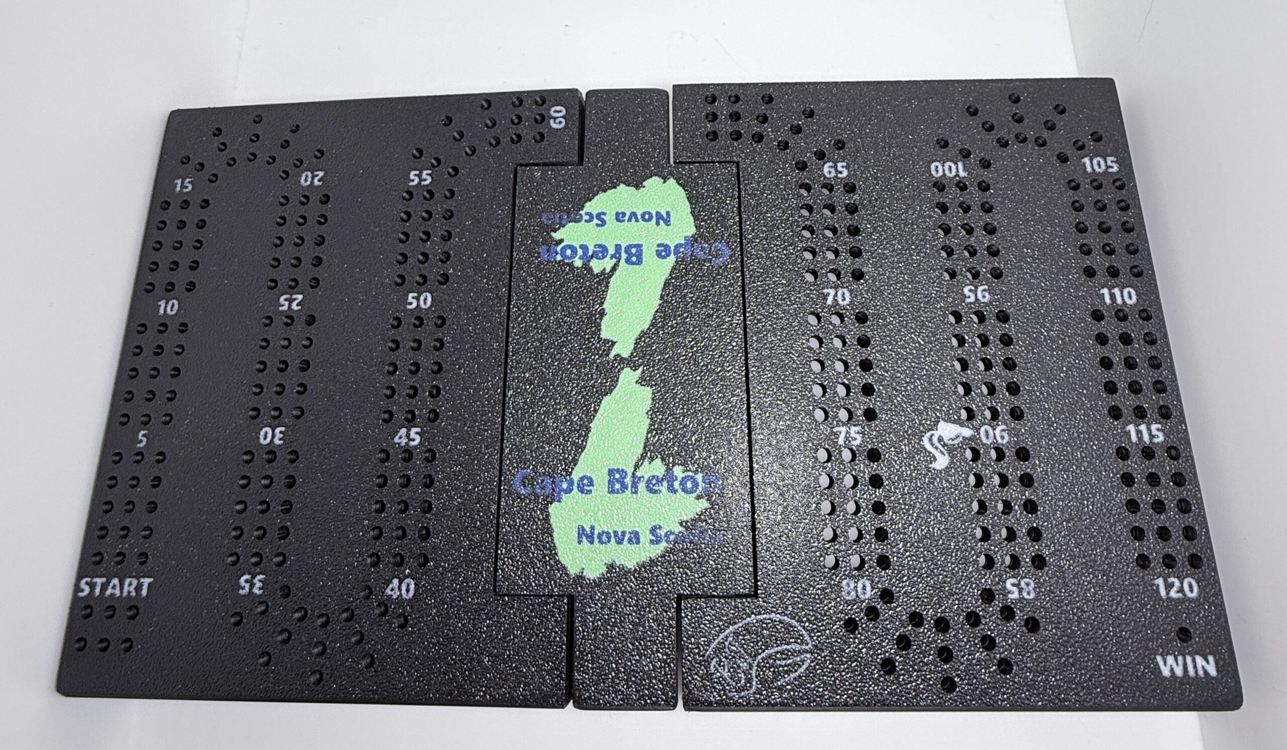 Homemade Travel Cribbage Board with Card and Peg Storage - Image 10