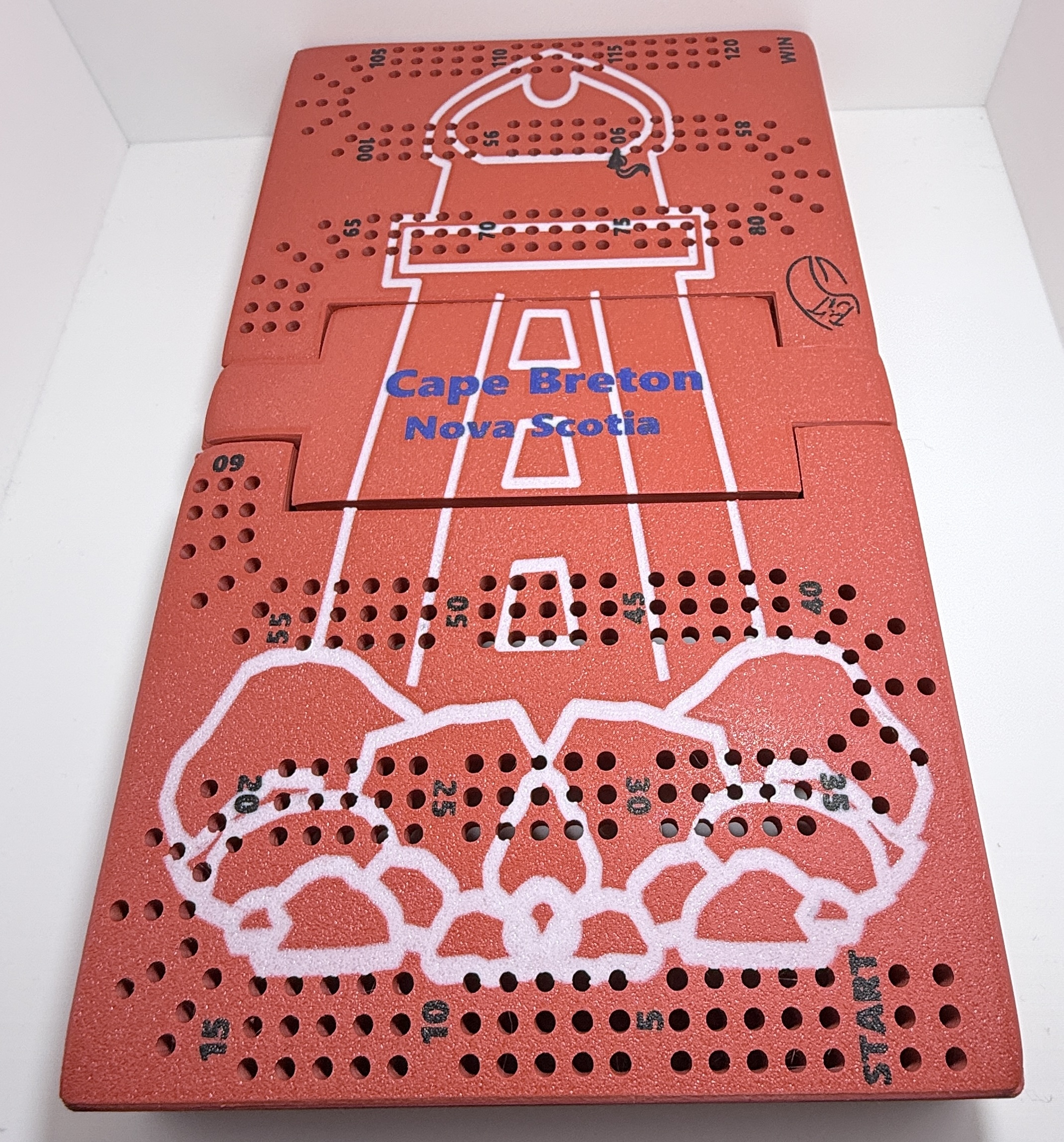 Homemade Travel Cribbage Board with Card and Peg Storage - Image 9