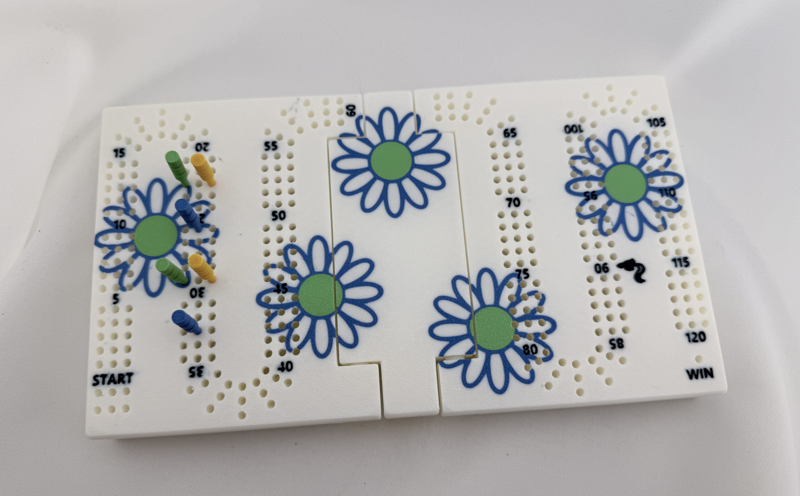 Homemade Travel Cribbage Board with Card and Peg Storage - Image 5
